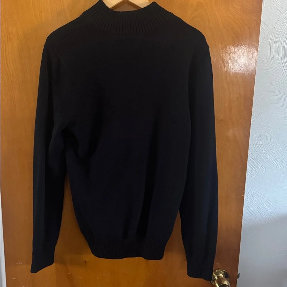 Chaps Flag Sweater Mens Small Black - Picture 3 of 3